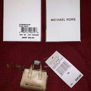 MK Michael Kors SELMA purse keychain KEY fob charm